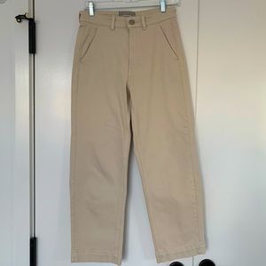 Everlane Straight Leg Crop Sandstone Size 4